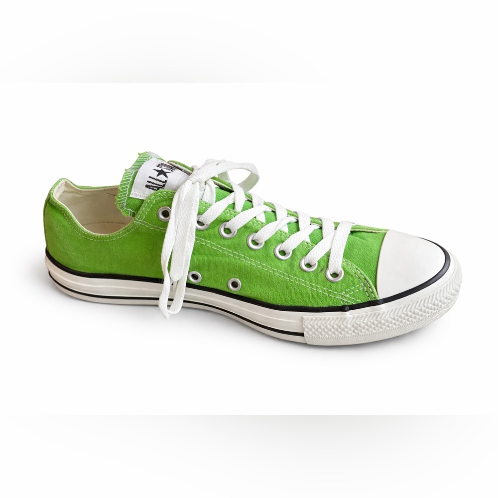 Converse Chuck Taylor All Star Low Top Green CTAS Men 9 Women 11 Sneakers - Picture 2 of 5